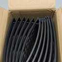 Blissun Christmas Tree Collar, 28.7" D Round Plastic Christmas Tree Ring, Christmas Tree Skirt for Artificial Christmas Trees Decoration (Black)