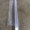 PVC Transparent Shower Door Seal Strip Frameless Door Sweep Fit for 4-6mm Thickness Glass, 76", No Need Glue