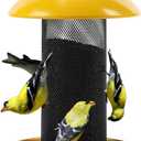 Finch Feeders for Outside, Finch Feeder for Nyjer/Thistle Seed, 2.5 lbs Seed Capacity (Yellow)