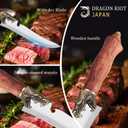 DRAGON RIOT Sharp Boning Knife for Meat Cutting, Full Tang Meat Deboning Knives with Sheath High Carbon Steel for Home Kitchen