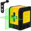 Amazon Basics Horizontal/Vertical and Cross-Line Class II Laser Level, 59 ft / 708 in, Yellow/Black