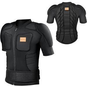 BenKen Men's Women's Professional Anti-Collision Sports Shirts, Protection of The Back, Motorcycle Protective Jacket for Skateboarding Skating, Snowboarding Cycling (X-Large)