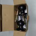 CML Hardware Privacy Door Knob, Matte Black Keyless Door Lock in Solid Stainless Steel for Bedroom or Bathroom, Standard Round Ball Handle (1 Pack)