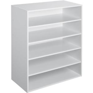 ClosetMaid 1565 Stackable 5-Shelf Organizer, White