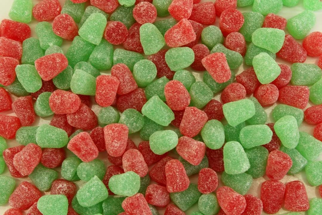 Planet Sweets Christmas Green and Red Spice Drops - 2 Pounds - Holiday Jelly Gummy Candy Bulk (EXP 06/06/27)