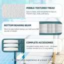 TonGass (3-Pack, White) 18" Universal Swimming Pool Ladder Rung Step Replacement with Stainless Steel Bolts Compatible with Inground Above Ground Pool Heavy-Duty Molded Plastic Ladder Step Parts