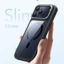 ESR for iPhone 17 Pro Case with Stash Stand, Compatible with MagSafe, Military-Grade Drop Protection Magnetic Phone Case, Scratch-Resistant Back Cover,Clear Black
