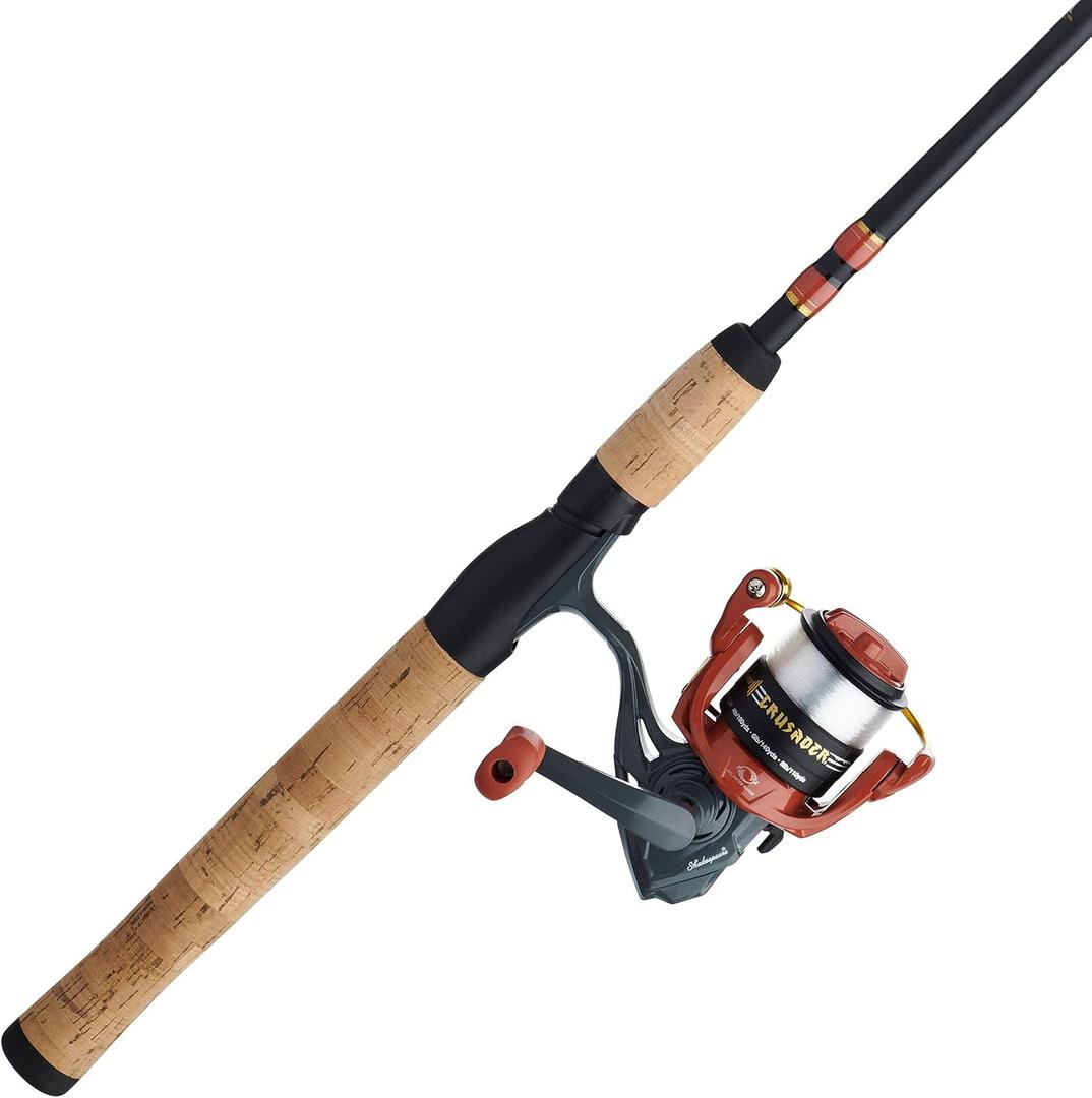 Shakespeare Crusader Spinning Reel and Fishing Rod Combo, 25 Size Reel - 5' - Light - 2pc