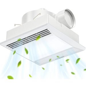 FASDUNT Bathroom Exhaust Fan with Light - Ultra Quiet 1.0 Sones, 110 CFM Bathroom Ceiling Vent Fan with LED Light Combo, Fits for Home Bath Office Hotel, Easy Installation