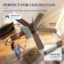 IDEATECH Cobweb Duster Kit with Extension Pole, 110-Inch Reach High Ceiling Fan Duster, Spider Web Brush with Telescoping Pole, Bendable Microfiber Duster for Wall Edges, Corners & Hard-to-Reach Areas