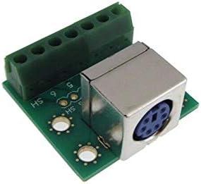 6P 6-Pin PS/2 PC Connector Signals Breakout Board Screw Terminals Pur Keyboard