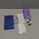 RMOCR Case for Samsung Galaxy A16 5G, Full Body Heavy Duty Rugged Shockproof Protective Phone Cover with Lanyard Strap, Tempered Glass Screen Protector and Camera Lens Cover, Lavender