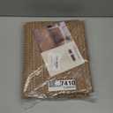 Cotton Blend Kitchen Rug Set 2 Piece, American Country Woven Runner Rug and Doormat, 20"x48"+20"x30", Rustic Farmhouse Washable Area Rugs for Kitchen, Laundry, Entryway (Light Brown)