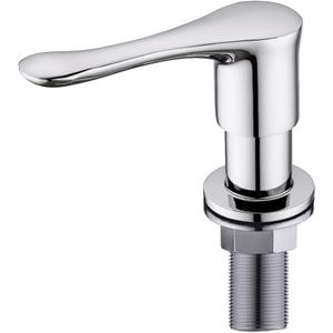Kitchen Sink Soap Dispenser Chrome, Solid Brass Pump Head Sink Refillable Bottle, Spot Resist Stainless (Chrome Aj-f062)