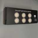 Onumii LED Puck Lights Battery Operated LED Under Cabinet Lighting Wireless Stick on Tap Lights with Remote Controll Color Changing Timer Function for Cabinets, Shelves, Closets - 6Pack White