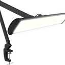 Neatfi LED Desk Lamp, 3,500 Lumens, 3 Light Modes, Dimmable, 45W, 26 Wide Shade, 540 SMD LEDs, Eye-Caring Task Lamp for Reading, Crafting, Workbench, Office (CCT with Clamp, Black)