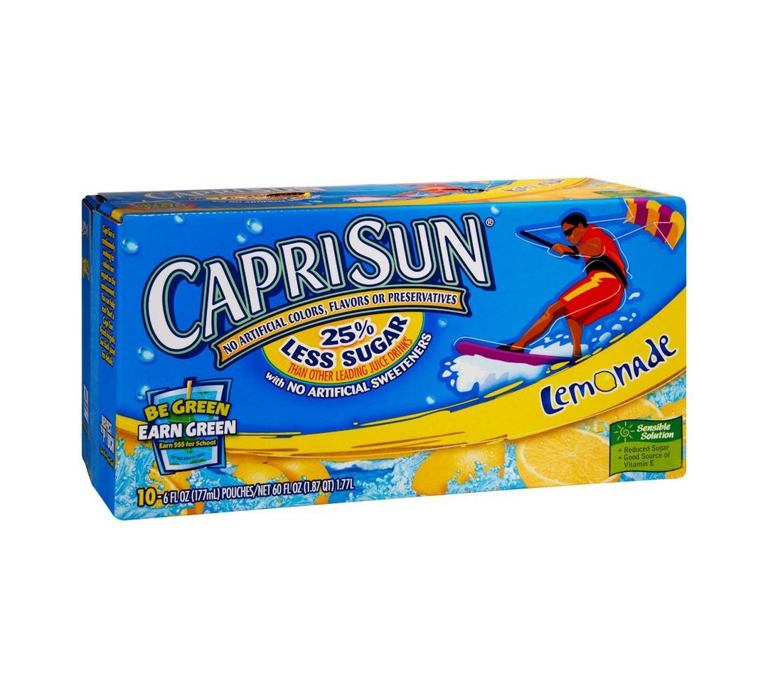 Capri Sun, Lemonade, 10pk (Pack of 4), Best Before: 17/JUL/2026