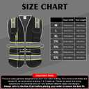 2 x High Visibility Safety Vest - Reflective Breathable Mesh with 9 Pockets, Front Zipper for Men & Women - Meets ANSI/ISEA Standards
