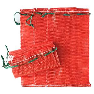 deebree 10 lb Mesh Onion Bags, 11"×18" Mesh Produce Bags Hanging Reusable Breathable Vegetable Storage Net Bag with Drawstring for Onions Potatoes Citrus Crawfish, Red (Pack of 25)