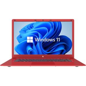 Core Innovations 15.6" Full HD Intel 4GB RAM 64GB SSD Laptop with Windows 11 - Red