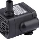 Aquarium Water Pumps,driew Mini Submersible Water Pump, DC 5.5-12V 5V 9V 12V Brushless Waterproof Pumps for Pond Aquarium with 4.5 Feet Cord, 200L/H (3)