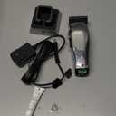 Andis 12660 Professional Master Corded/Cordless Hair Clipper, Adjustable Carbon Steel Blade Hair Clipper for Close Cutting, Silver