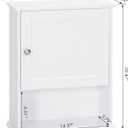 Spirich Bathroom Wall Cabinet Over Toilet, Small Medicine Cabinet, White
