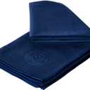 Manduka eQua Hot Yoga Mat Towel - 72" | Instant Moisture Activated Grip | Ultra Soft Microfiber | Quick Dry, Daily Use Ready | Lightweight, Travel Friendly Mat Layer (16 inches, Midnight)