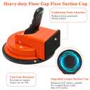 Floor Gap Fixer Tool with 10 Reusable Sticky Pads, Enhanced Suction Cup Laminate/Vinyl Flooring Tool for Fix Gaps, Professional Heavy Duty Floor Gap Repair Kit for Vinyl Plank Hardwood Floor