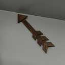 N//A Rustic Wood Arrow Sign Wall Decor, Dark Wooden Arrows Farmhouse and Home Hanging Decoration for Home or Wedding