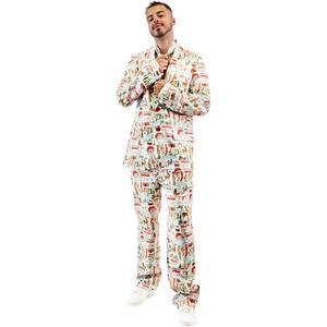 EraSpooky Men Christmas Suit Set Ugly Holiday Party Outfit (M)