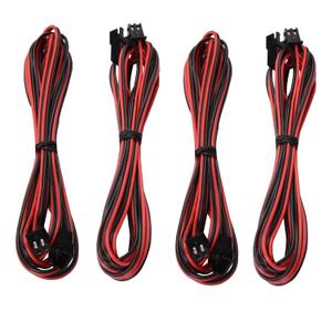 4pcs 2M 3D Printer Parts Cooling Fan Extension Cable Wire 2pin Xh2.54 Connection Line Male Female