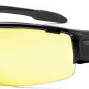 Ergodyne Skullerz DAGR Safety Glasses (Black Frame, Yellow Lens)