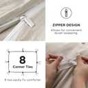 Bedsure Duvet Cover King Size with Fitted Sheet - 4 Pieces Prewashed Polyester Extra Soft Bedding Set, Includes 1 Duvet Cover 104''x90'' with Zipper Closure, 2 Pillow Shams, 1 Fitted Sheet, Linen