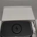 Wireless Charging Alarm Clock Radio for Bedrooms  15W Fast Wireless Charger for iPhone/Samsung-Stereo Bluetooth Speaker with FM Radio, Dimmable Display, USB Port, Sleep Timer, Gifts for Christmas (Black T1)