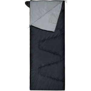 REDCAMP Ultra Lightweight Sleeping Bag for Backpacking, Hiking, Comfort for Adults Warm Weather, with Compression Sack (Black/Envelope)