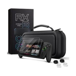 CoBak Hard Carrying Case for ASUS ROG Xbox Ally & ROG Xbox Ally X 7" 2025 - 3 in 1 Accessories Bundle with 2 Screen Protectors, 4 Thumb Grip Caps, 22 SD Card Cartridges, Portable Travel Bag, Black