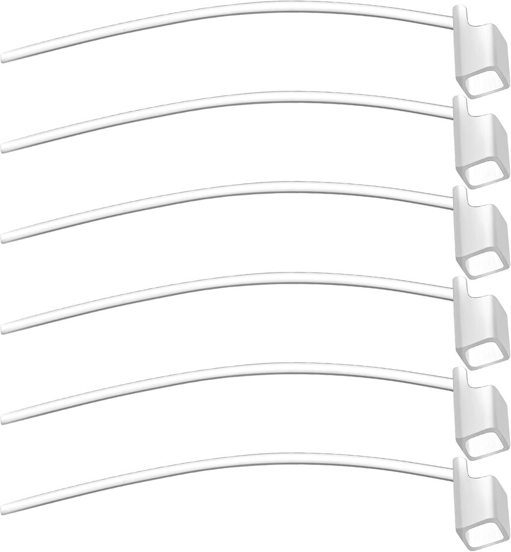 6 Packs Sports Lock Compatible with Oticon 85db, Retention Tail for Hearing Aids, Hearing Aid Ear Grips, Low Touch and Secure Fit, Accessories Compatible with Oticon, High Comfort