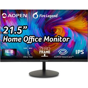 AOPEN by Acer 22SA2Q EBI 21.5" Full HD 1920 x 1080 Zero-Frame IPS Gaming Office Monitor | AMD FreeSync Technology | Ultra-Thin Stylish Design | Up to 100Hz | 1ms TVR | Tilt | HDMI & VGA Ports