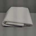 Long No Hook Slub Textured Shower Curtain with Snap-in PEVA Liner Set - 71" x 77"(75"), Hotel Style with See Through Top Window, Grey Fabric Curtain & Waterproof Liner, Gray, 75x71