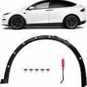 Front Left Driver Side Fender Wheel Arch Molding Trim Compatible with Tesla Model X 2016-2021 Replace 103528800H 1035288-00-H Fender Molding Trim