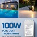DEWENWILS 100W Low Voltage Pool Light Transformer, 120V AC to 12V/13V/14V AC, Multi-tap Safety Transformer for Pool Lighting, Spa, Underwater Fountain Lights, Outdoor Landscape Lights