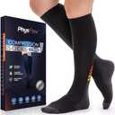 Compression Socks for Women & Men (20-30 mmHg) Support for Travel, Nurses, Pregnancy, Shin Splints, Sports and Everyday Wear, S-M