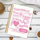 2 x Coquette Pink Bow Christian Spiral Notebook, Inspirational Bible Verse Journal Notebooks for Note Taking, Preppy Girly Pink Scripture Prayer Journal for Woman, Hardcover Notebook 5.5x8.3