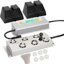 Ultrasonic Mist Maker 6 Head,Add Replacement Atomizer Heads,250W Power Water Proof Ultrasonic Mister,Ultrasonic Fog Humidifier with Float,for Vegetable Preservation,Landscape, Halloween,etc