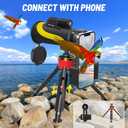 Monocular Telescope, Monoculars for Adults High Powered with BAK-4 Prism,FMC Lens, 8 Wide Angle,16x56 HD Monocular Scope for Stargazing,Bird Watching with Phone Holder & Tripod(Yellow)