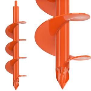 BeneLabel 3.5" x 16" Spiral Hole Drill Auger for Bulb Planting, Post Holes, Beach Umbrella - Fit 3/8" Hex Drills
