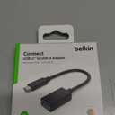 BELKIN USB 3.1 GEN 1 Type-C Male to USB 3.1 GEN 1 Type-A Female Adapter Cable - Black