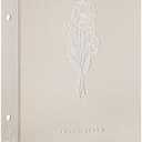 Lanpn Photo Album 4x6 400 Pockets, Linen Photo Albums Holds 400 Vertical Pictures Only Beige