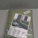 LAMIT Natural Linen Thermal Curtains for Living Room, Grommet Thick Light Reducing Curtains Window Light Filtering Panels for Bedroom/Farmhouse, Set of 2 Panels, W52 x L78, Sage Green